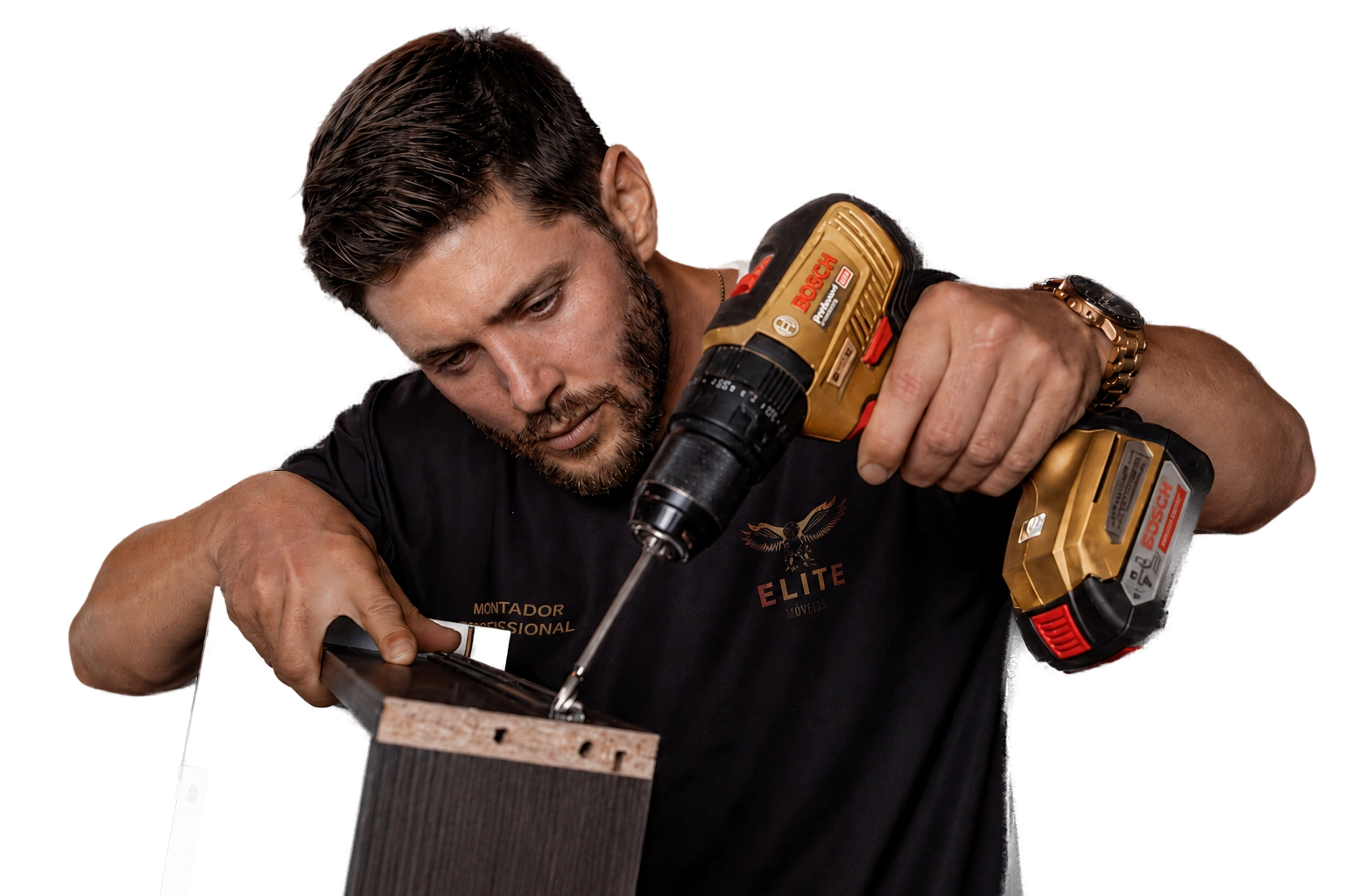 Montador profissional da Elite Montagens