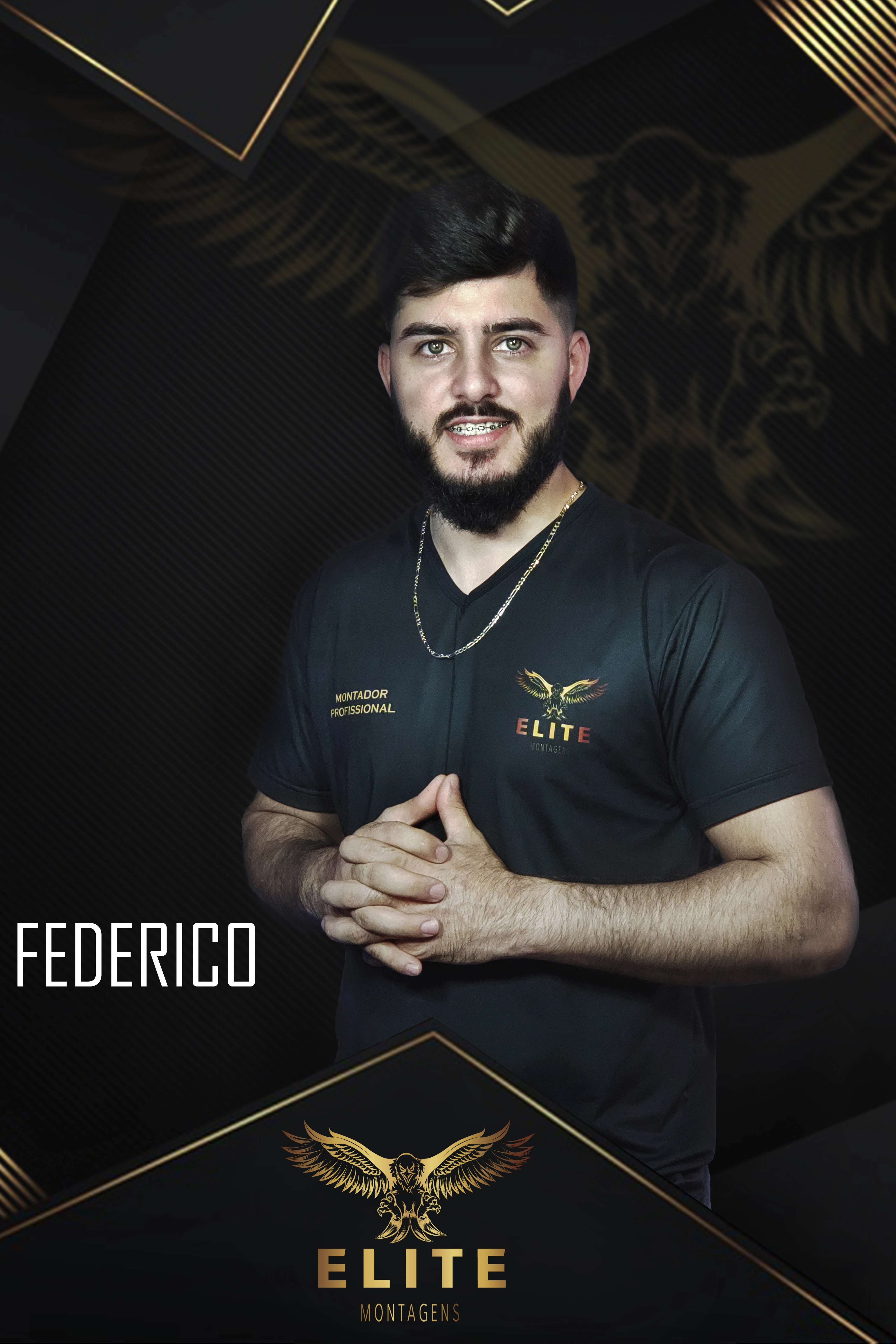 Federico, montador da Elite Montagens