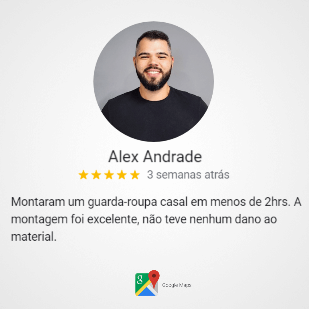 Avaliação de Alex Andrade no Google Maps