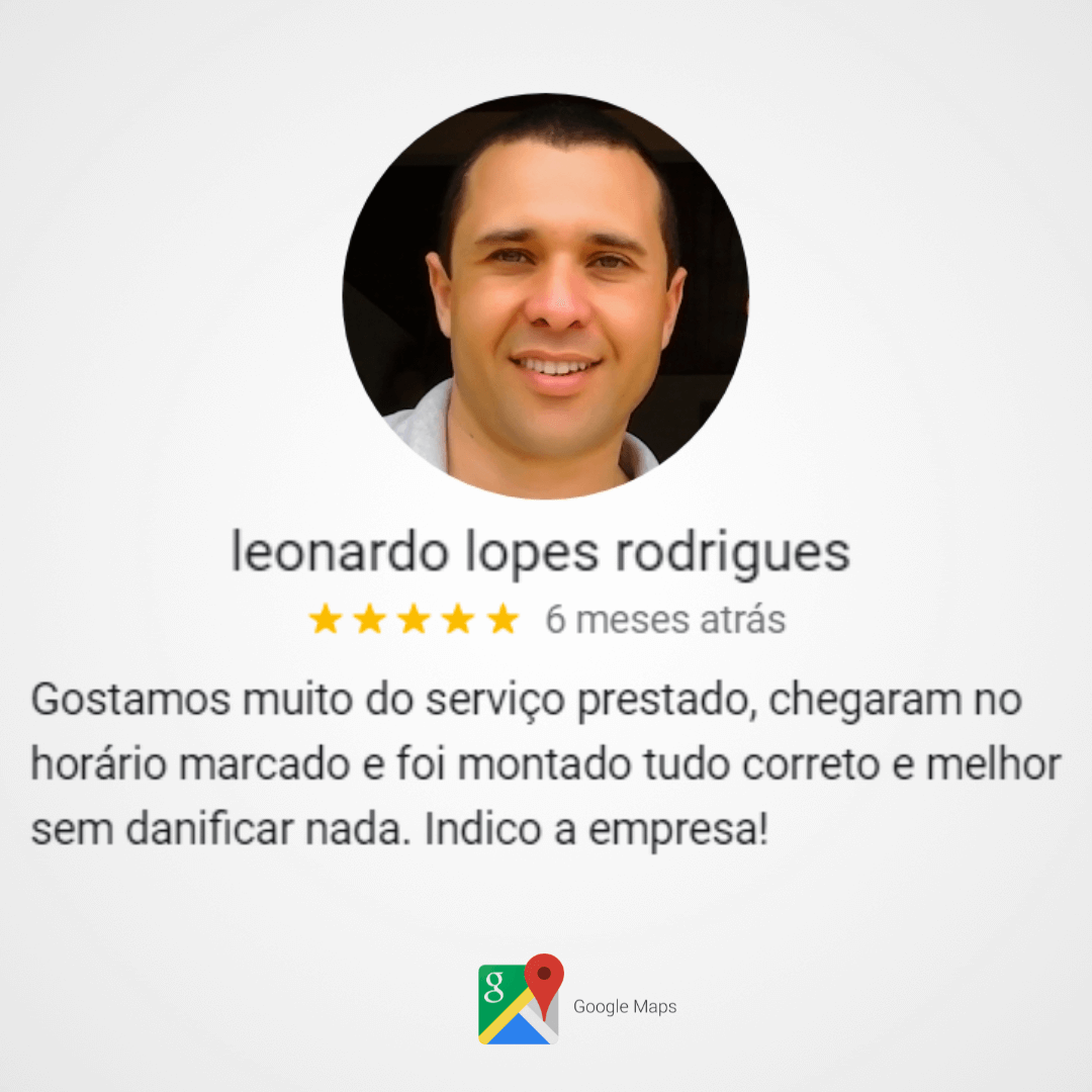 Avaliação de Leonardo Lopes Rodrigues no Google Maps